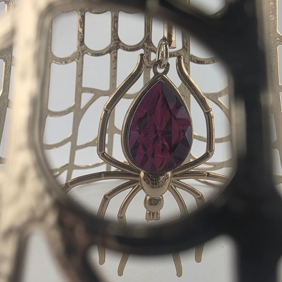 Bath and Body Works SPider Web halloween Single wick candle holder art deco - Picture 7 of 9